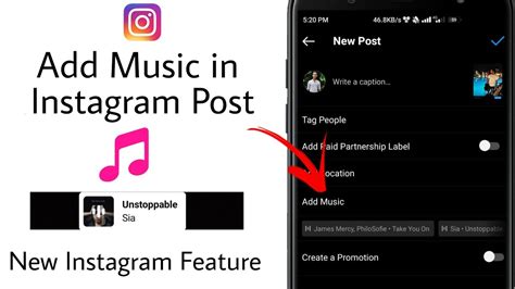 how to add music on instagram post